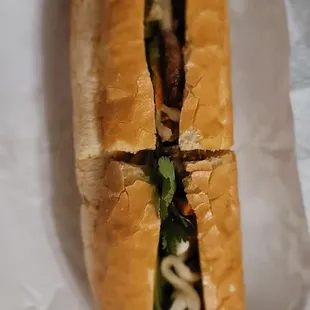 Lemon grass chicken sandwich