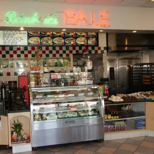the interior of a bake shop