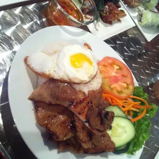 Grilled Pork Rice Plate