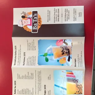 Outside menu