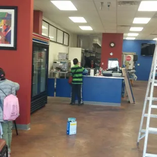 the interior of the restaurant