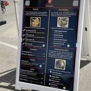 Ba To menu (April 2021)