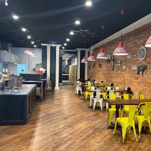 the interior of a restaurant