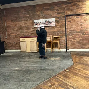 this nice man told us where to eat.