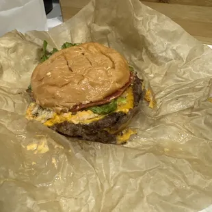 Smash burger i received instead of the veggie burger