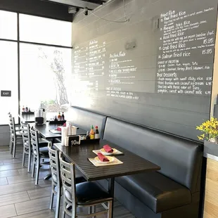 Some tables and seats