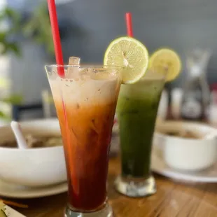 Thai Tea and Green Tea