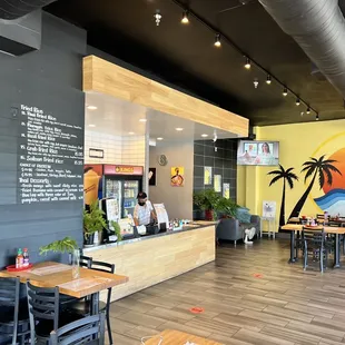 the interior of a restaurant