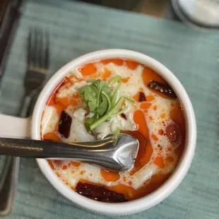 Coconut soup- divine!