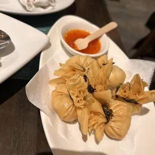 Golden fried pockets