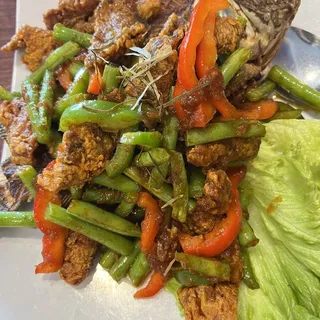 Spicy String Bean with Tilapia