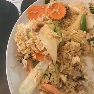 Partially ate pineapple rice
