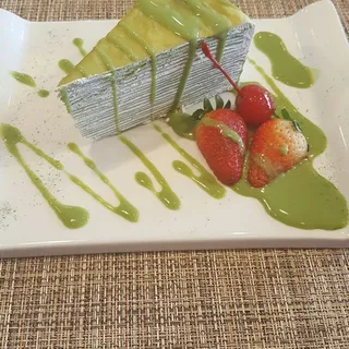 D3. Green Tea Crepe Cake
