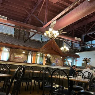 the interior of the restaurant