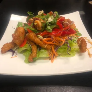 Crispy Calamari Salad