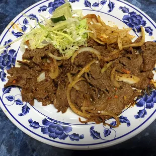 Steak at the Baarakallah.  Comes with jooti (if I remember correctly) bread.  1/28/15