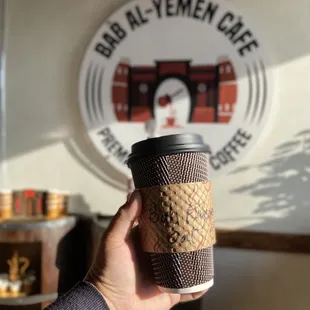 Their logo with my super delicious coffee