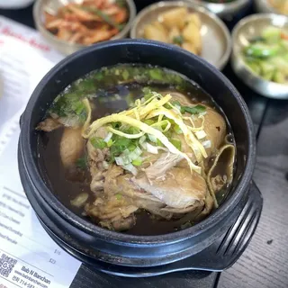 / Samgyetang(Chicken Soup) with Black Ginseng