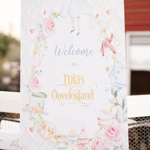"Welcome" Sign - Day of Stationery