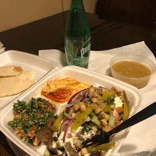Delicious Chicken Shawarma Plate.
