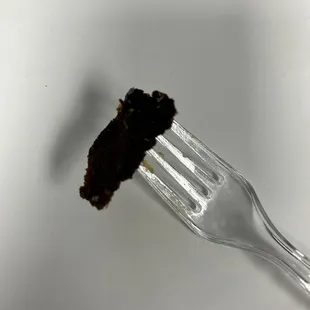 Gyro meat. Black as coal.