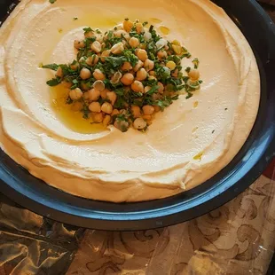 Hummus so creamy