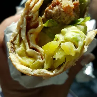 Falafel wrap. So tasty!