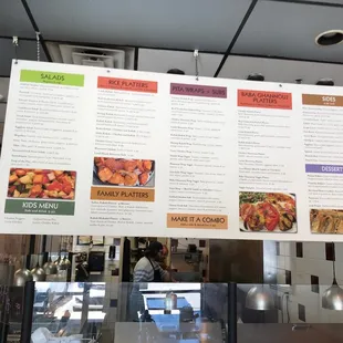 the menu