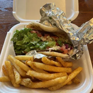 Gyro Wrap-low on Gyro meat