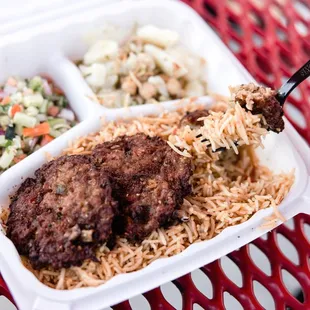 Chapli Kabob plate