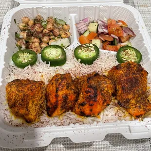 chicken kabob plate