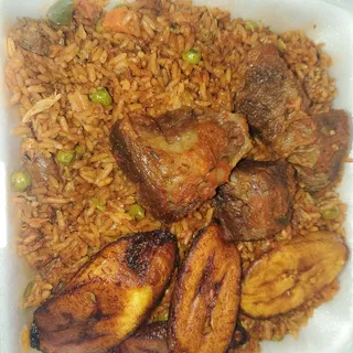 Special Baba Jollof Rice with chicken