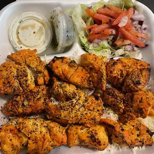 Takeout Chicken Kabob Entree