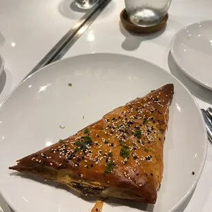 Spanakopita - rabbit meat, delicious!!