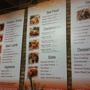 The food was carry out, but here&apos;s their menu.