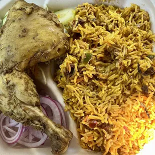Chicken biryani - full of flavor - homemade.