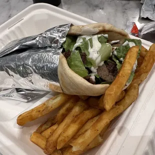 Gyro - pretty good. Could&apos;ve used more meat.