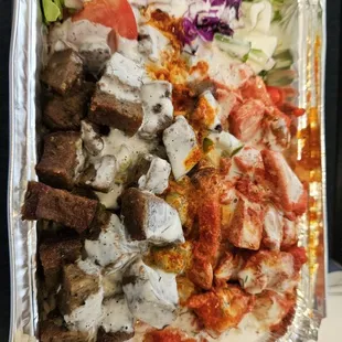 Mix platter lamb and chicken