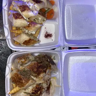 Chicken and beef Shawarma