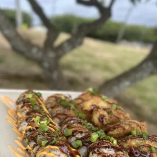 a plate of food on a table