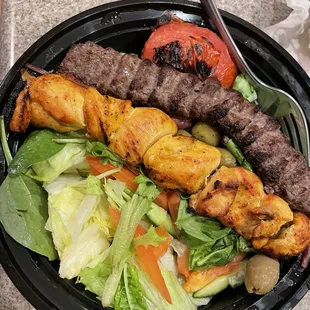 Babajoon&apos;s Chicken and Beef Combo Kabobs