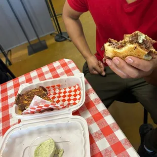 Tri-tip sandwich and chimichurri aioli