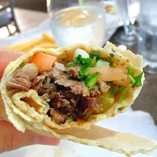 Beef Shawarma Sandwich with Tomatoes, it's YES!