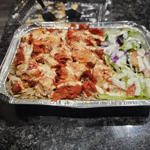Chicken over rice
