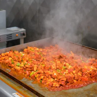 interior, paella