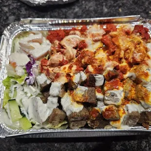 Mix over rice