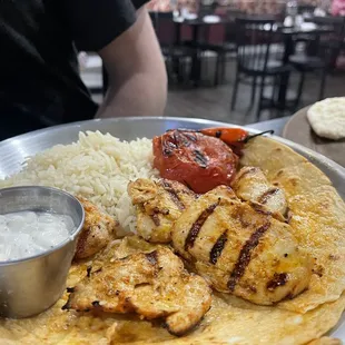 Chicken Kebab Plate