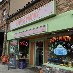 the front of the store