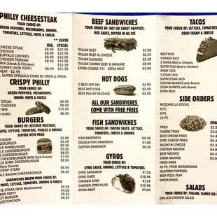 Menu. BABA&apos;S Steak &amp; Lemonade.Calumet City.IL Philly Beef Chicken Sandwiches Tacos Gyros Burgers HotDogs Salads &amp; Lemonades!