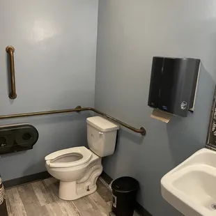 The bathroom was well stocked and clean.